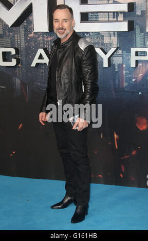 Londra, Regno Unito. 9 maggio 2016. David arredare frequentando "X-Men Apocalypse' globale di screening della ventola al BFI Imax a Londra, Regno Unito. Credito: Stills Press/Alamy Live News Foto Stock