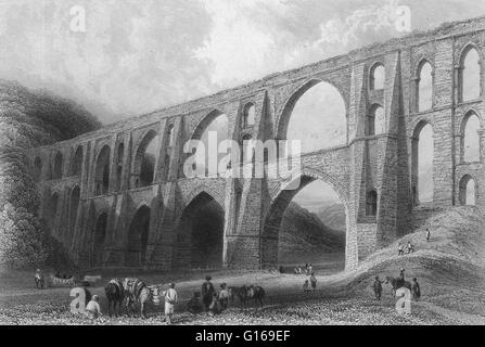 Il valente acquedotto è un acquedotto romano che è stato il grande acqua sistema di fornitura dell'est della capitale romana di Costantinopoli (moderno Istanbul, Turchia). La data esatta che i lavori per la costruzione di un acquedotto ha iniziato è incerta, ma essa è stata completata in y Foto Stock