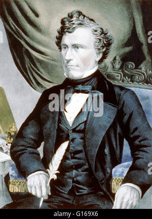 Franklin Pierce (novembre 23, 1804 - Ottobre 8, 1869) era il quattordicesimo Presidente degli Stati Uniti (1853-1857). Egli è stato un democratico e un 'doughface' (un northerner con simpatie meridionale) che ha servito negli Stati Uniti La Camera dei Rappresentanti e del Senato. Egli t Foto Stock