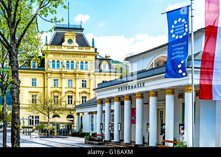 Bad Ischl, la camera della pompa e la storica Post Office; Trinkhalle und altes Post- und Telegraphenamt Foto Stock