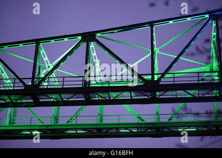 Landschaftspark Duisburg, industriale vecchio mulino di acciaio convertito in zona ricreativa di Duisburg, Renania settentrionale-Vestfalia, Germania Foto Stock