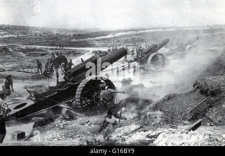 La prima guerra mondiale, Battaglia delle Somme, 1916 Foto Stock