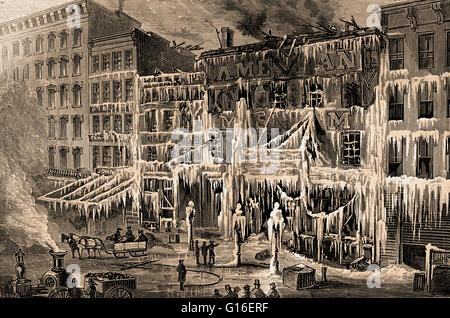 Il Barnum American Museum si trova all' angolo di Broadway e Ann Street nella città di New York dal 1841 al 1865. Il museo fu posseduto dal famoso showman P.T. Barnum e il suo partner e il proprietario originale, John Scudder. Le sue attrazioni ha reso una combinazione zo Foto Stock