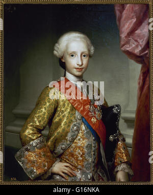 Antonio Pascual de Borbon y Sajonia (1755-1817). Infante di Spagna. Ritratto di Anton Raphael Mengs (1728-1779), 1767. Il Museo del Prado. Madrid. Spagna. Foto Stock