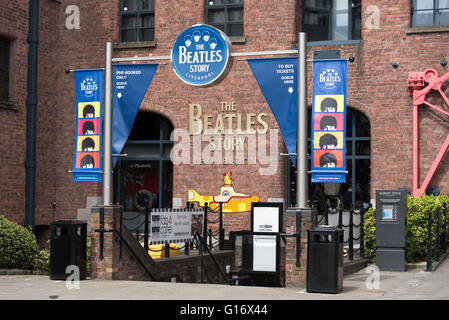 Il Museo dei Beatles presso la Albert Dock complesso in Liverpool. Merseyside. Nord Ovest Engalnd. Foto Stock