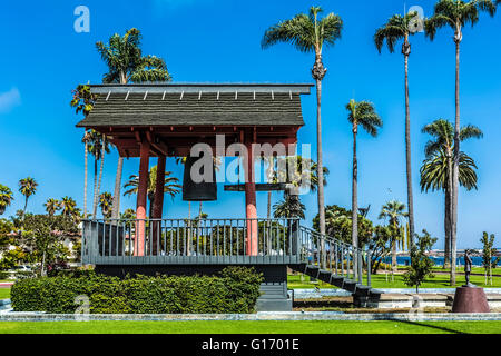 Amicizia Giapponese bell e sakura grove su shelter island a san diego Foto Stock