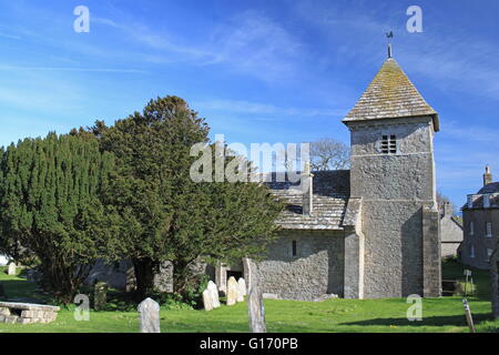 San Nicola di Myra chiesa, Worth Matravers, Purbeck, Jurassic Coast, Dorset, Inghilterra, Gran Bretagna, Regno Unito Regno Unito, Europa Foto Stock