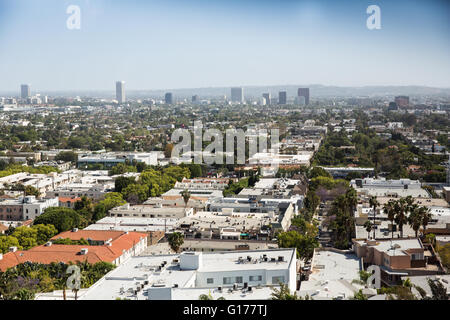Vista sulla Sunset Strip di Los Angeles Foto Stock