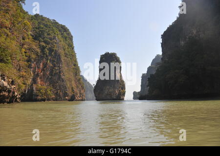 Koh Panyi (Floating villaggio Mussulmano) Thailandia Foto Stock