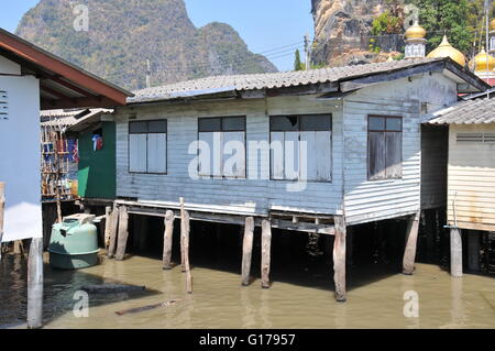 Koh Panyi (Floating villaggio Mussulmano) Thailandia Foto Stock