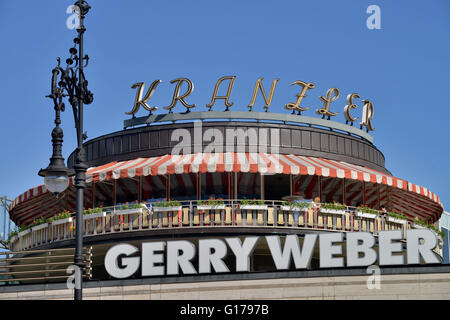 Café Kranzler Neues Kranzlereck, Kurfuerstendamm, Charlottenburg di Berlino, Deutschland / Kurfürstendamm, Ku-Damm, Kudamm Foto Stock