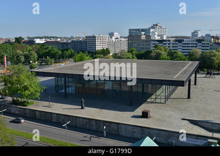 Neue Nationalgalerie, il Kulturforum, Tiergarten di Berlino, Deutschland Foto Stock
