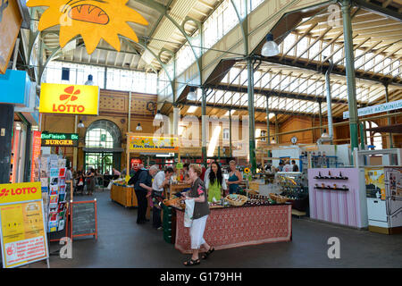 Arminiusmarkthalle, Zunfthalle, Arminiusstrasse, Moabit di Berlino, Deutschland Foto Stock