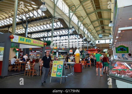 Arminiusmarkthalle, Zunfthalle, Arminiusstrasse, Moabit di Berlino, Deutschland Foto Stock