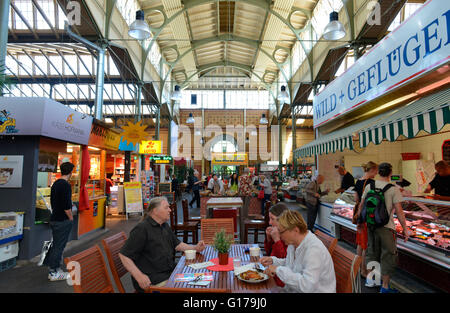 Arminiusmarkthalle, Zunfthalle, Arminiusstrasse, Moabit di Berlino, Deutschland Foto Stock