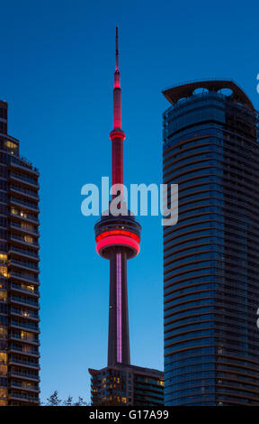 La CN Tower a Toronto in Canada Foto Stock