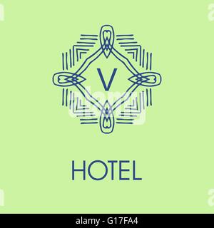 Set di elegante design del monogramma. Illustrazione Vettoriale. Illustrazione Vettoriale