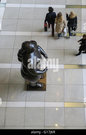 Time Warner Center atrio interno , NYC Foto Stock