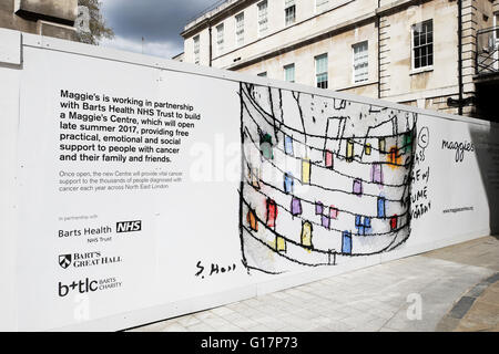 Sito della nuova Maggie's Cancer Center presso il St Barts Hospital Londra UK KATHY DEWITT Foto Stock