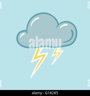 Icona del vettore di tempesta Illustrazione Vettoriale