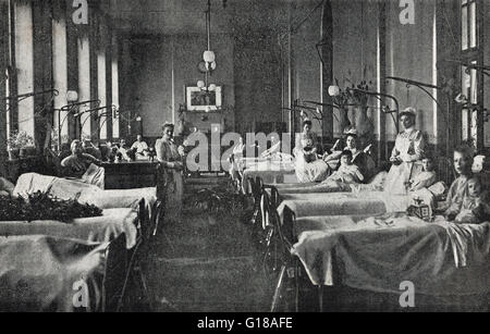 Il Joseph Storrs Fry ward a Bristol Ospedale Generale di circa 1890 Foto Stock