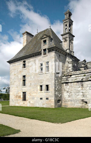 Chateau de Kerjean. Saint Vougay. Finistere. Bretagne. France.Sight Foto Stock
