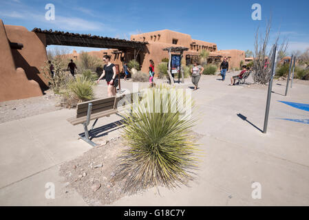 White Sands National Monument Visitor Center, Nuovo Messico. Foto Stock