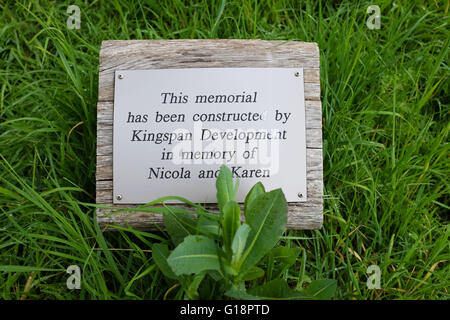 Brighton, Regno Unito. 11 Maggio, 2016. Il memorial albero a parco selvatico in Brighton dove i corpi degli assassinati studentesse Nicola Fellow e Karen Hadaway sono state scoperte quasi trenta anni fa . Un uomo è stato arrestato ieri in connessione con quello che divenne noto come il Babes in legno omicidi © Simon Dack/Alamy Live News Credito: Simon Dack/Alamy Live News Foto Stock