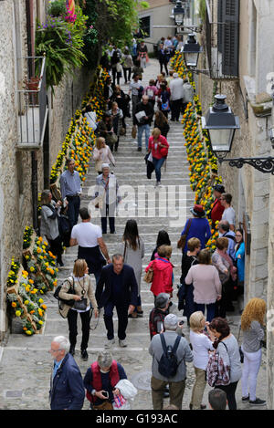 Girona festival dei fiori 2016 temps de Flors, Catalogna, Spagna Foto Stock