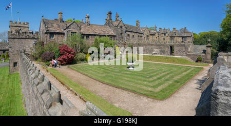 Hoghton Tower vicino a Preston nel Lancashire, Nord Ovest Inghilterra. Costruito nel 1109 la casa del de Hoghton famiglia dove King James 1 Foto Stock