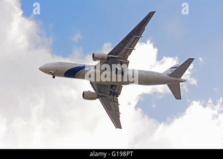 El Al atterraggio aereo, Israele Foto Stock