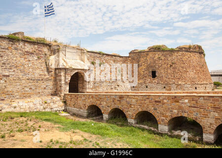 Il castello bizantino nella città di Chios, Chios, Grecia Foto Stock