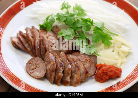 In casa xiang chang, taiwanese dolce salsiccia di maiale Foto Stock