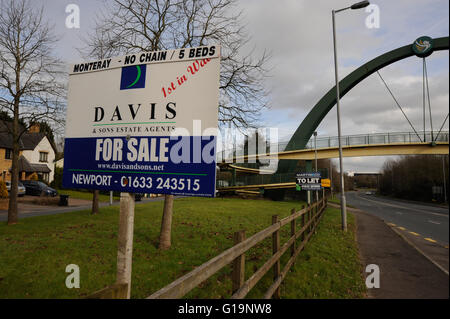 Agenzia Immobiliare,UK, Davis Foto Stock