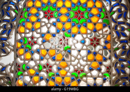 Arabo modello multicolore, vetrate, mosaico Foto Stock