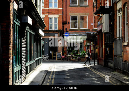 Tib Street, Northern Quarter, Manchester, Martedì 10 Maggio, 2016. Foto Stock