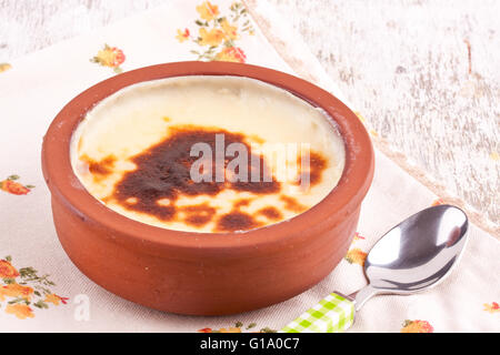 Budino di riso al forno Foto Stock