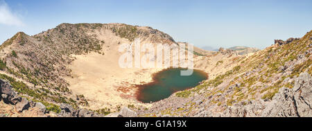 La Mt Hallasan vulcano sull'Isola di Jeju in Corea del Sud Foto Stock