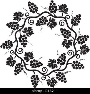 Decorazione del vettore del vitigno Illustrazione Vettoriale