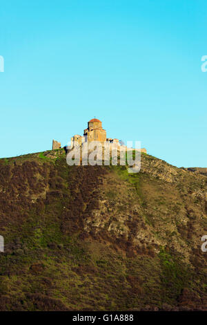 Eurasia, Caucaso, Georgia, Mtskheta, capitale storica, chiesa di Jvari (la chiesa della Santa Croce), early Georgian tetraconch design Foto Stock