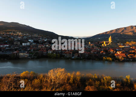 Eurasia, Caucaso, Georgia, Mtskheta, capitale storica, Cattedrale di Svetitskhoveli, xi secolo costruito da Patriach Melkisedek Foto Stock