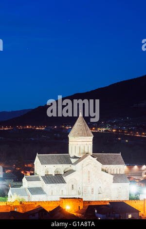 Eurasia, Caucaso, Georgia, Mtskheta, capitale storica, Cattedrale di Svetitskhoveli, XI secolo, da Patriach Melkisedek Foto Stock