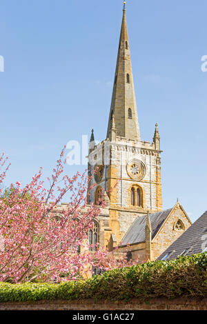 Chiesa della Santa Trinità, Stratford upon Avon, Warwickshire, Inghilterra, Regno Unito Foto Stock