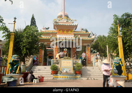 Chua Tay una pagoda, Chau Doc, Vietnam Foto Stock
