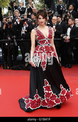 Frederique Bel frequentando il "Cafe Society' premiere e la Serata di Apertura Gala durante la 69a Cannes Film Festival presso il Palais des Festivals a Cannes il Maggio 11, 2016 | Verwendung weltweit Foto Stock