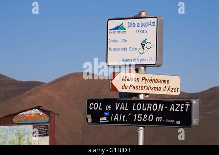 Francia, Hautes Pirenei, Aure Valle La Val Louron Azet (1580 m) pass Foto Stock