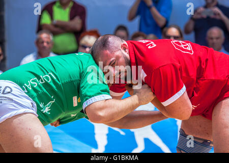 Wrestling canario esposizioni pubbliche Foto Stock