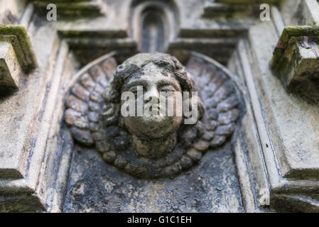 Angelo di pietra, Bratislava, Repubblica Slovacca Foto Stock