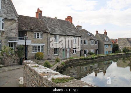 Mill Pond, Swanage, Isle of Purbeck, Dorset, Inghilterra, Gran Bretagna, Regno Unito, Gran Bretagna, Europa Foto Stock