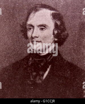 Ritratto di John Russell, primo Earl Russell (1792-1878) un leader Whig e uomo politico liberale che ha servito come primo ministro. Datata del XIX secolo Foto Stock